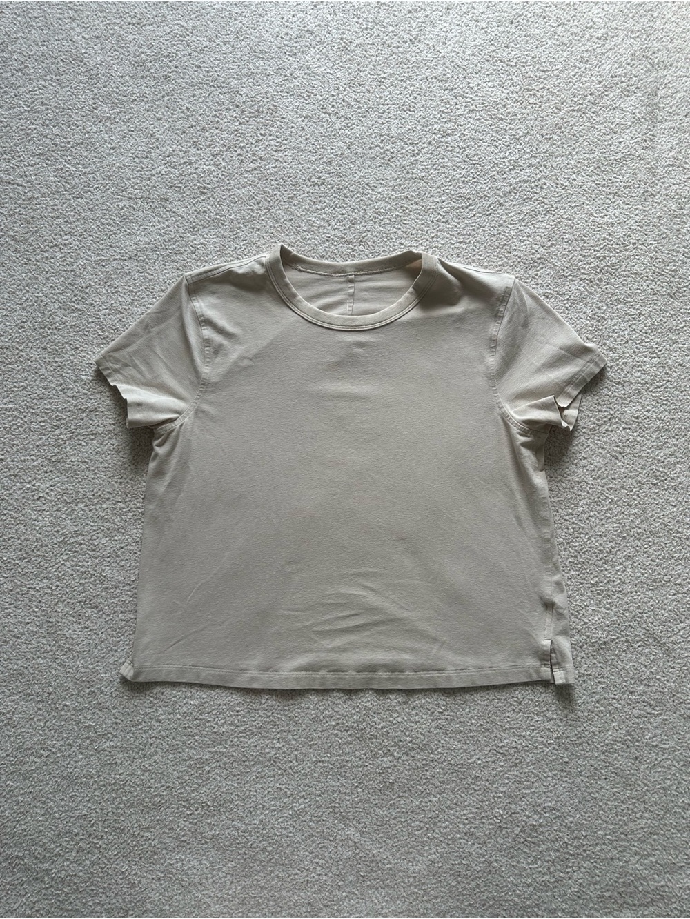 Lululemon Womens Classic-Fit Cotton Blend T-Shirt